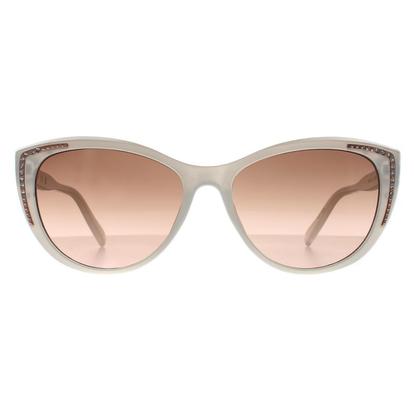 White Cat Eye White Brown Gradient Go00006