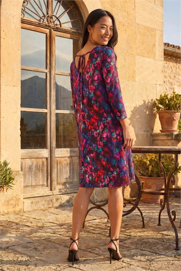 Petite V-Neck Swing Dress 14806195