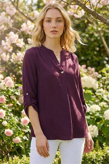 Heart Button Detail Shirt 20182376
