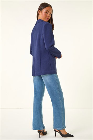 Petite Textured Buttoned Blazer 15041060