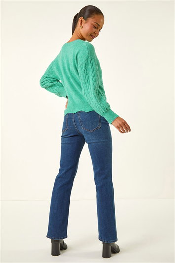 Petite Scalloped Hem Knit Jumper 16314434
