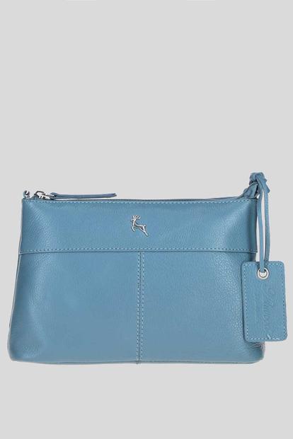 Black 'Dublin' Elegant Real Leather Crossbody Bag