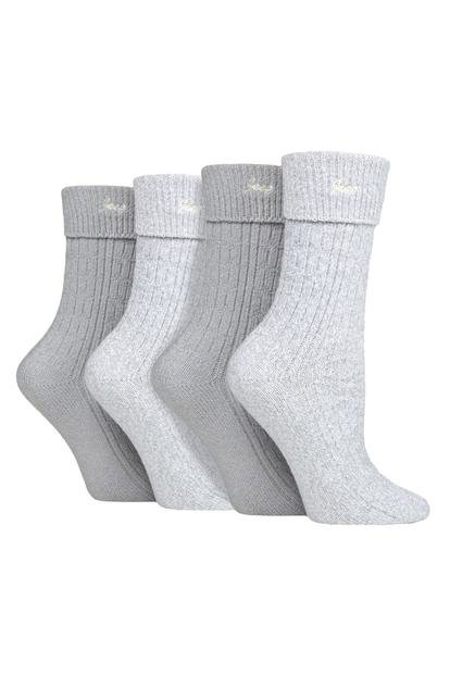 Pink 4 Pack Super Soft Walking Boot Hiking Socks