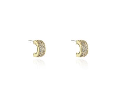 Metallic Cachet London Lily Gold Hoop Earrings