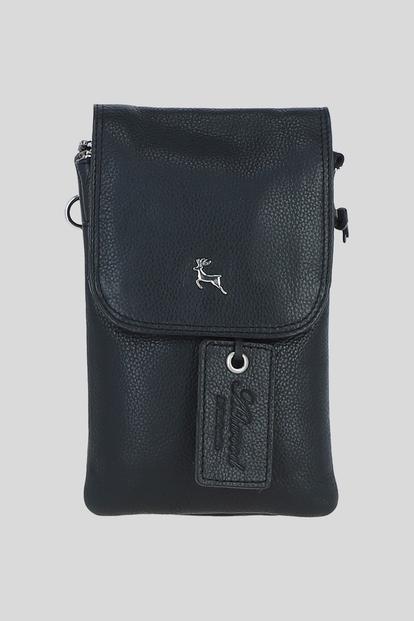 Pink 'York' Real Leather Smartphone Crossbody Bag