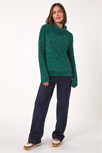 Cowl Neck Chenille Knit Jumper 16158834