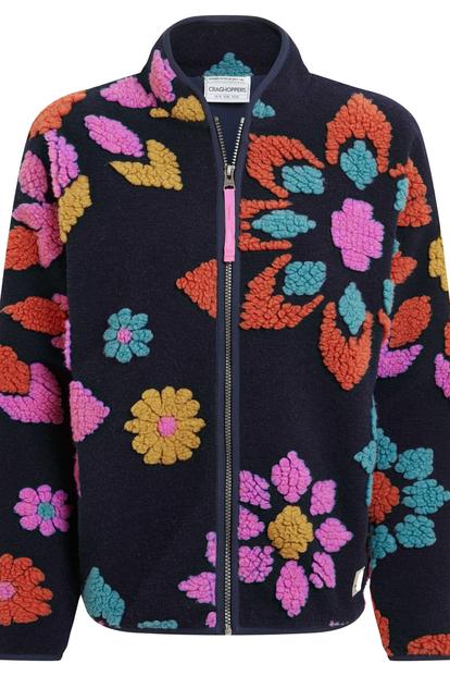 Multi Catalina Flowers Full Zip Fleece Jacket
