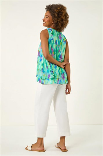 Blurred Double Layered Vest Top 20214034