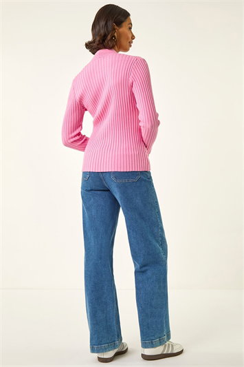 Cable Split Detail Rib Jumper 16132072