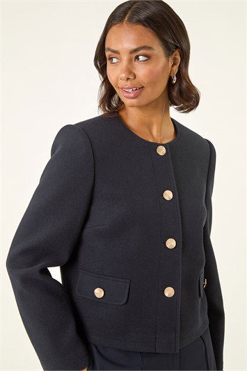 Buttoned Pocket Jacket 15044460