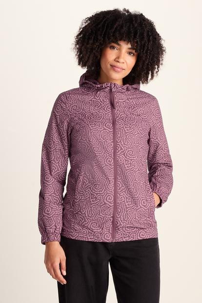 Purple Craven Waterproof Packaway Jacket