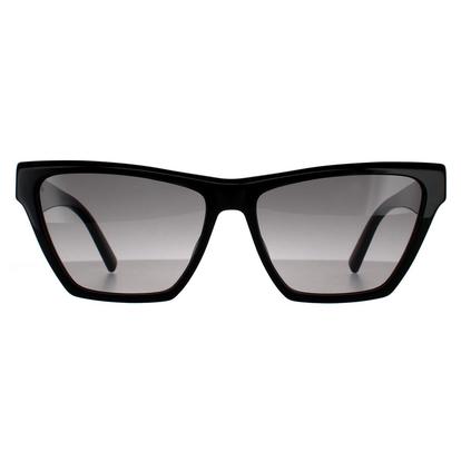 Black Cat Eye Black Grey Gradient Sunglasses