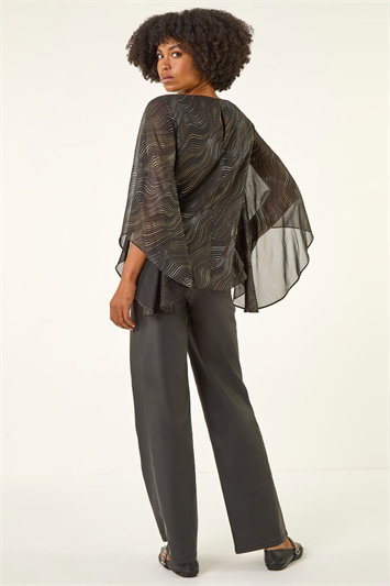 Wavy Spot Foil Overlay Top 20232208