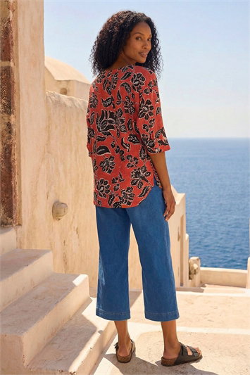 Floral Print Tunic Top 20192364