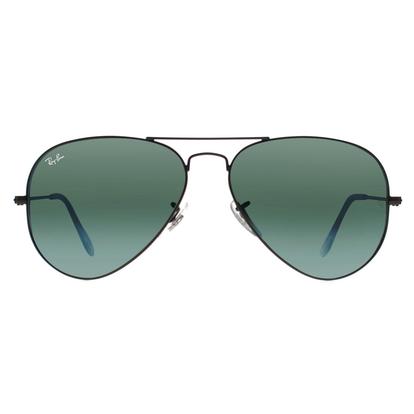 Grey Aviator Gunmetal Green Silver Mirror Sunglasses