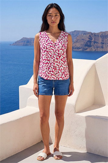 Petite Ditsy Blouse 10233572