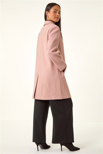 Petite Double Breasted Collar Coat 12043246