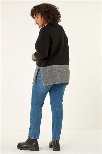 Curve Colour Block Knit Jumper 16239008