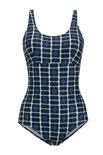 Blue Orla Kiely Poppy One Piece Swimsuit