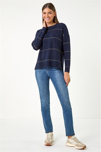 Shimmer Detail Knit Jumper 16130854