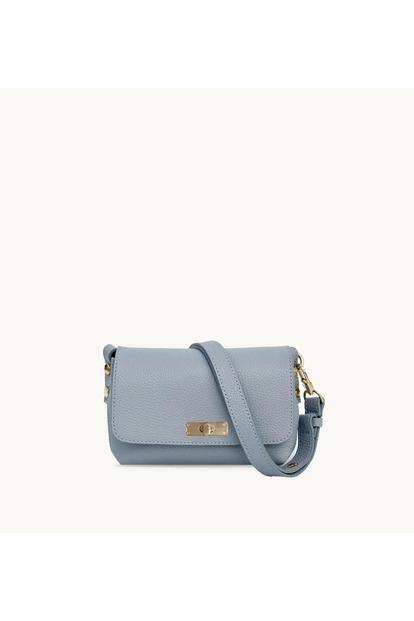 Blue The Maisie Mini Sky Leather Bag