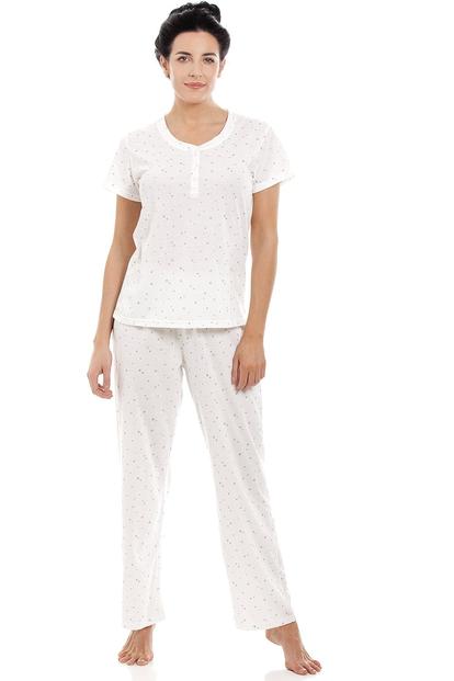 Pink Glitter Heart Print Lightweight Pyjama Set