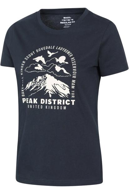 Purple Peak District Printed Tshirt