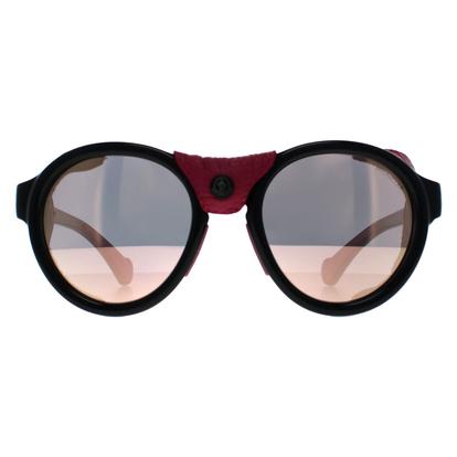 Black Round Shiny Black Pink Smoke Mirror Ml0046