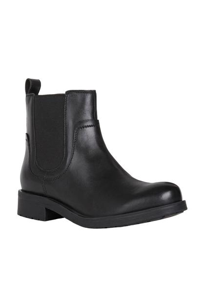 Black Rawelle Leather Ankle Boots