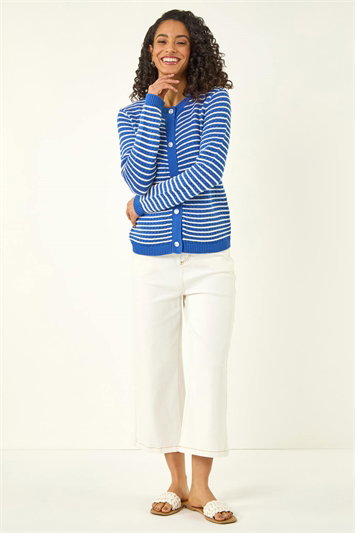 Dusk Stripe Button Knit Cardigan 16335809