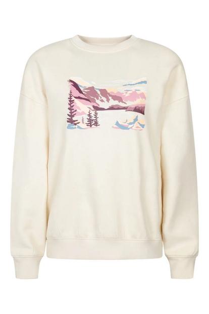 Cream Mountain Relaxed Fit Sweatshirt