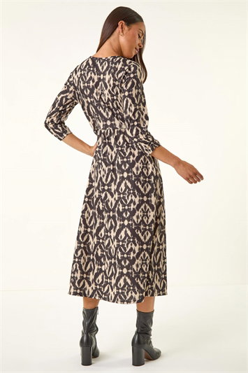 Petite Aztec Pocket Midi Dress 14827008