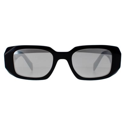 Black Rectangle Black Light Grey Mirror Silver Pr17ws