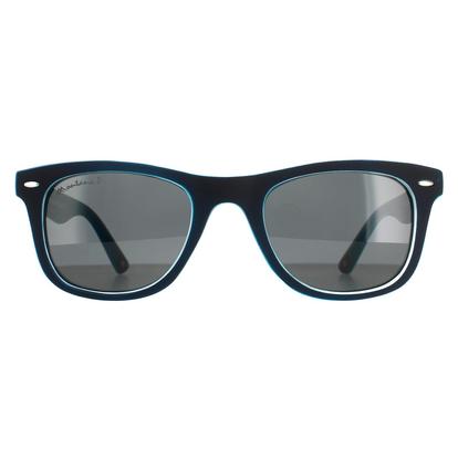 Black Square Black Blue Rubbertouch Grey Polarized Mp41 Sunglasses