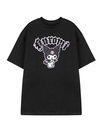 Black Hello Kitty Kuromi Cheeky Xx-Large T-Shirt