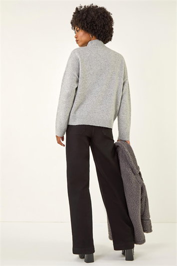 Animal Print Pocket Knit Jumper 16223744