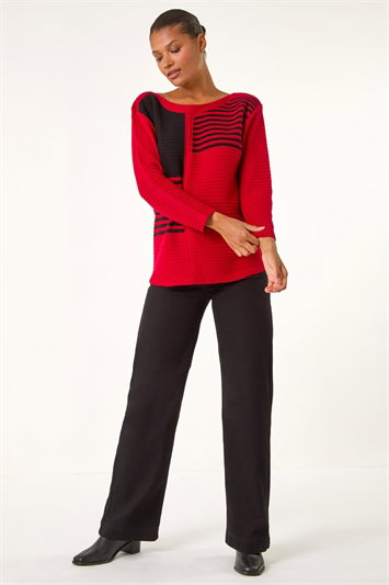 Stripe Colour Block Jumper 16169078