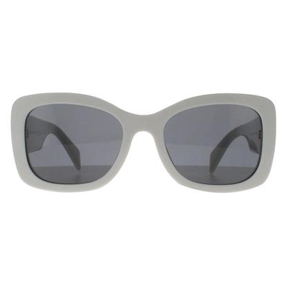 White Oval Talc Dark Grey Pra08s