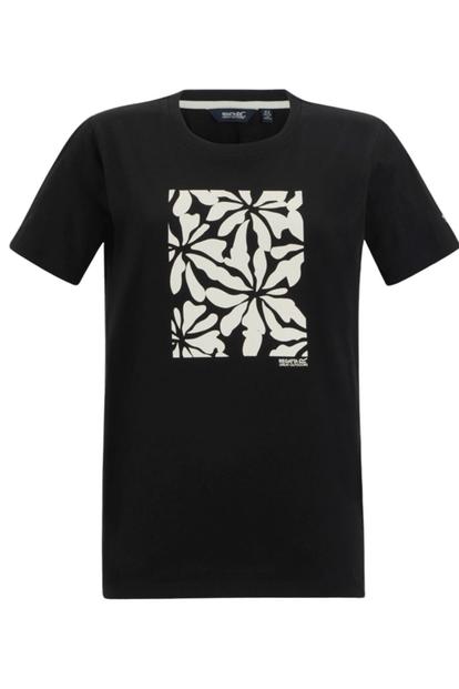 Black Filandra Vx Floral Pattern Tshirt