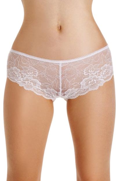 White 3 Pack Floral Lace Shorts