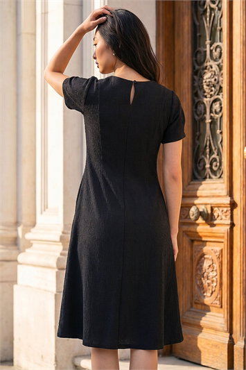 Petite Textured Midi Dress 14937808