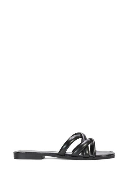 'Fiona' Strappy Flat Open Toe  Sandal Mule Sliders M000013077