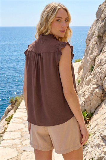 Frill Sleeve Blouse 10221419