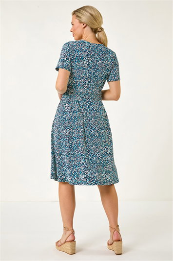 Petite Spot Puff Print Dress 14661860