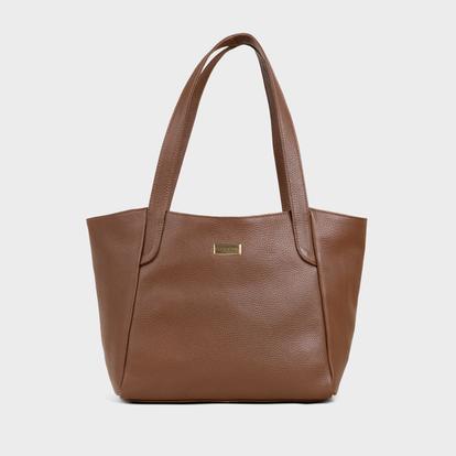 Black 'Urban Tote' Pebble Grain Real Leather Work Tote Bag