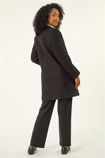 Petite Patch Pocket Buttoned Coat 12041408