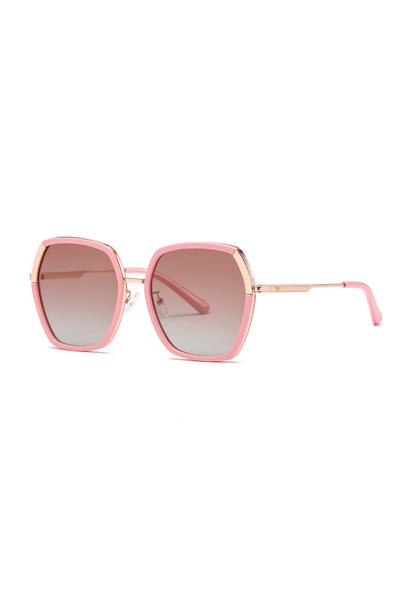 Pink Premium Square Polarized Sunglasses