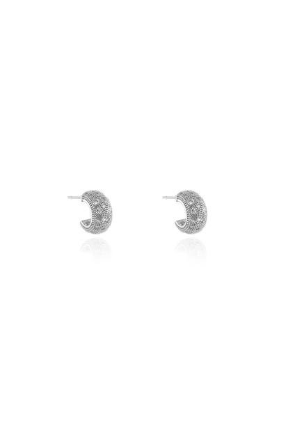Metallic Cachet London Jadine Silver Hoop Earrings