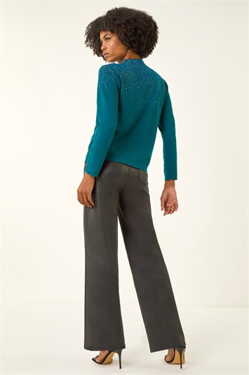 Sparkly High Neck Knit Jumper 16007128