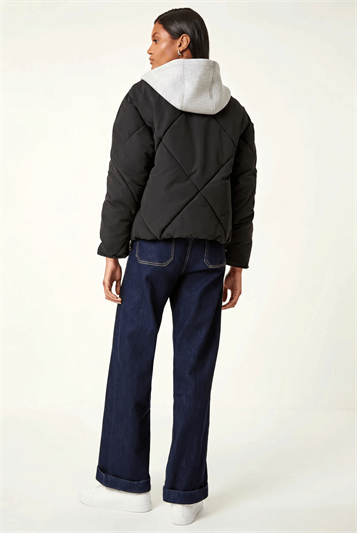 Detachable Hooded Bomber Coat 12040708